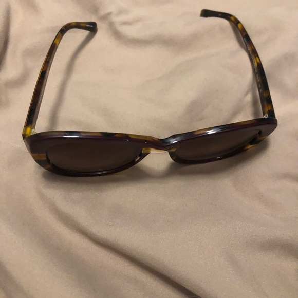 Coach Aubgn Navy Tort Varsity Stripe Sunglasses - Picture 6 of 8